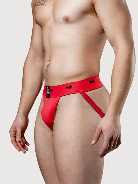 MM Jocks Classic Reversible Jock Strap Black/Red
