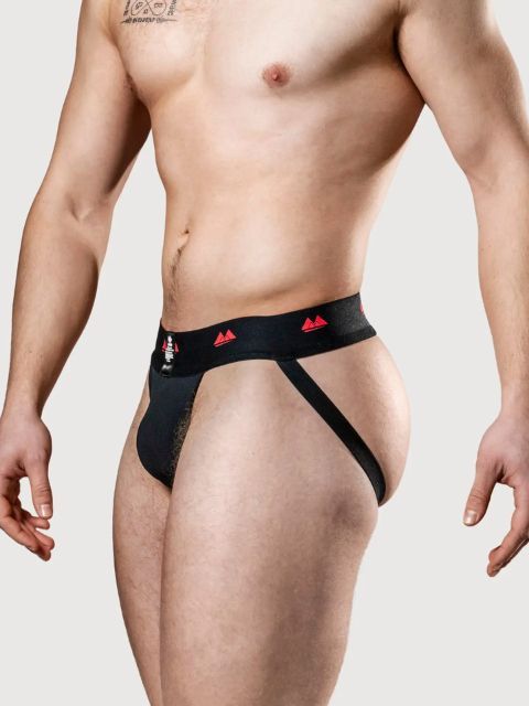 MM Jocks Classic Reversible Jock Strap Black/Red
