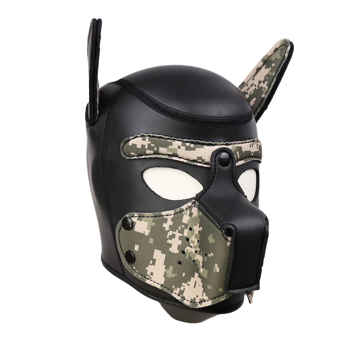 PUPPY Neopren-Kopfhaube Camouflage – Ein einzigartiges Accessoire für aufregendes Roleplay