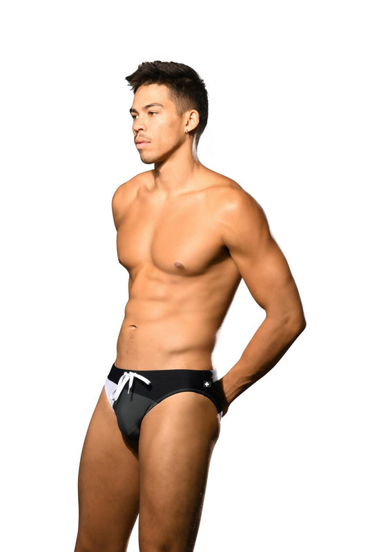 Rio Bikini, Black/Charcoal Andrew Christian