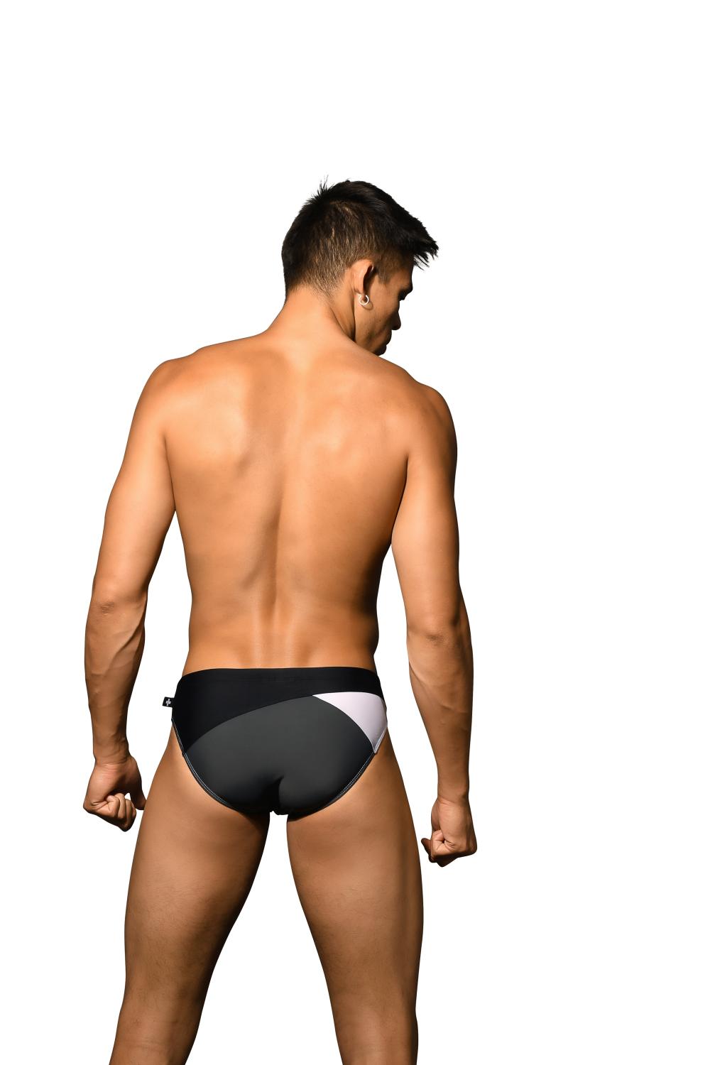 Rio Bikini, Black/Charcoal Andrew Christian