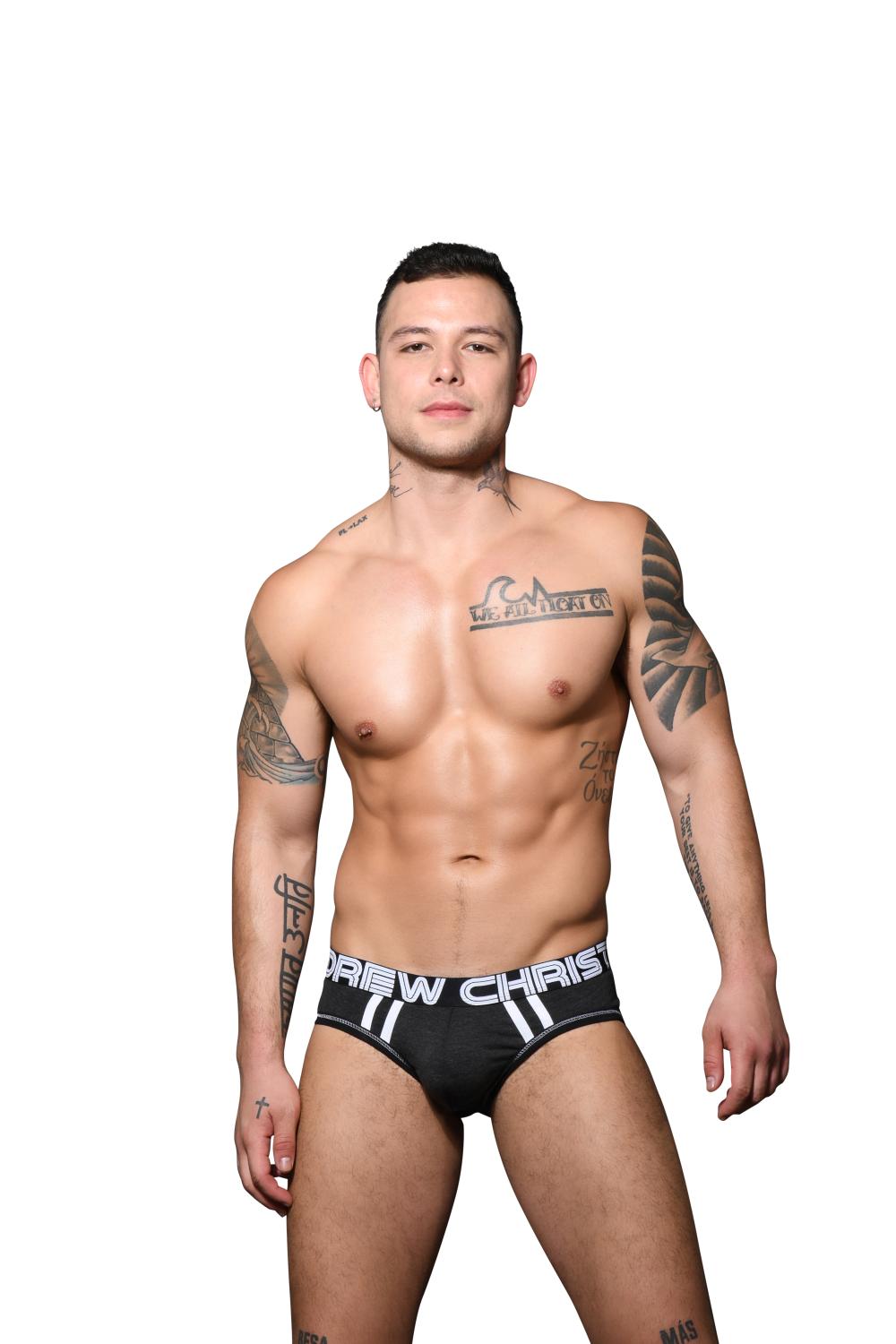Andrew Christian CoolFlex Active Brief mit Show-It in Charcoal