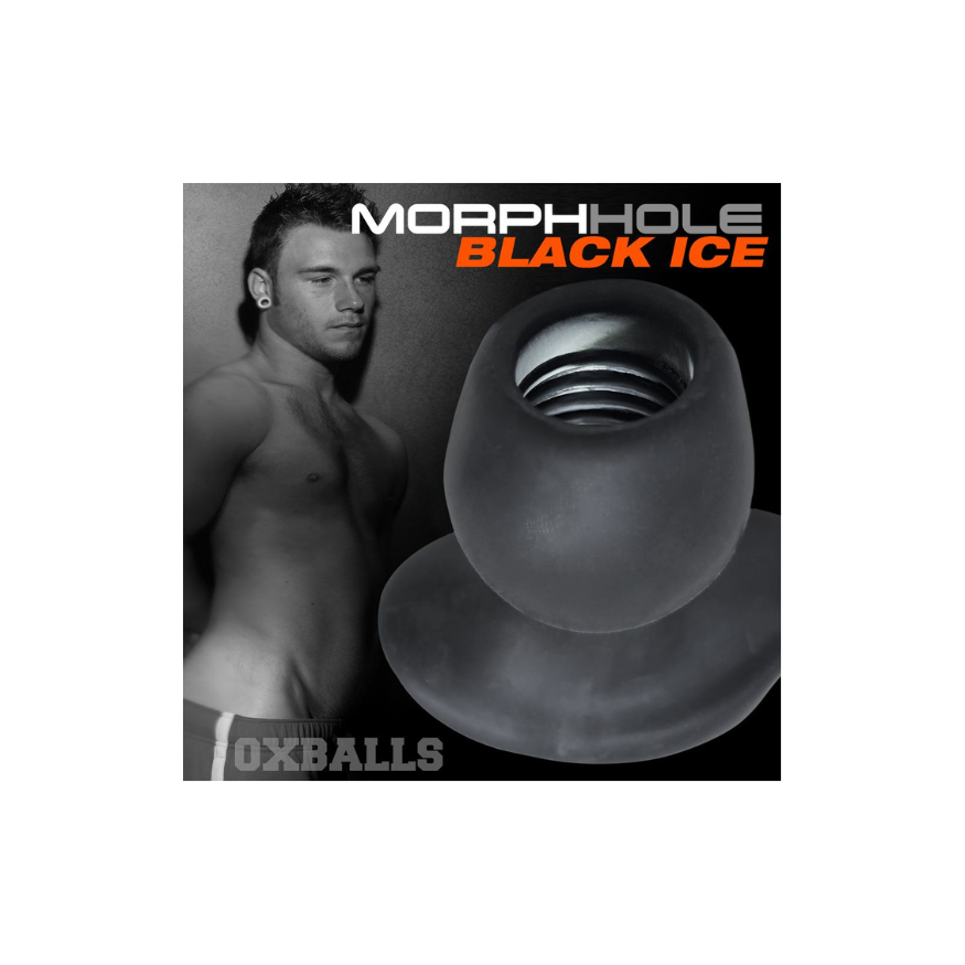 Oxballs MORPHHOLE-2 Gaper Plug – Black Ice L