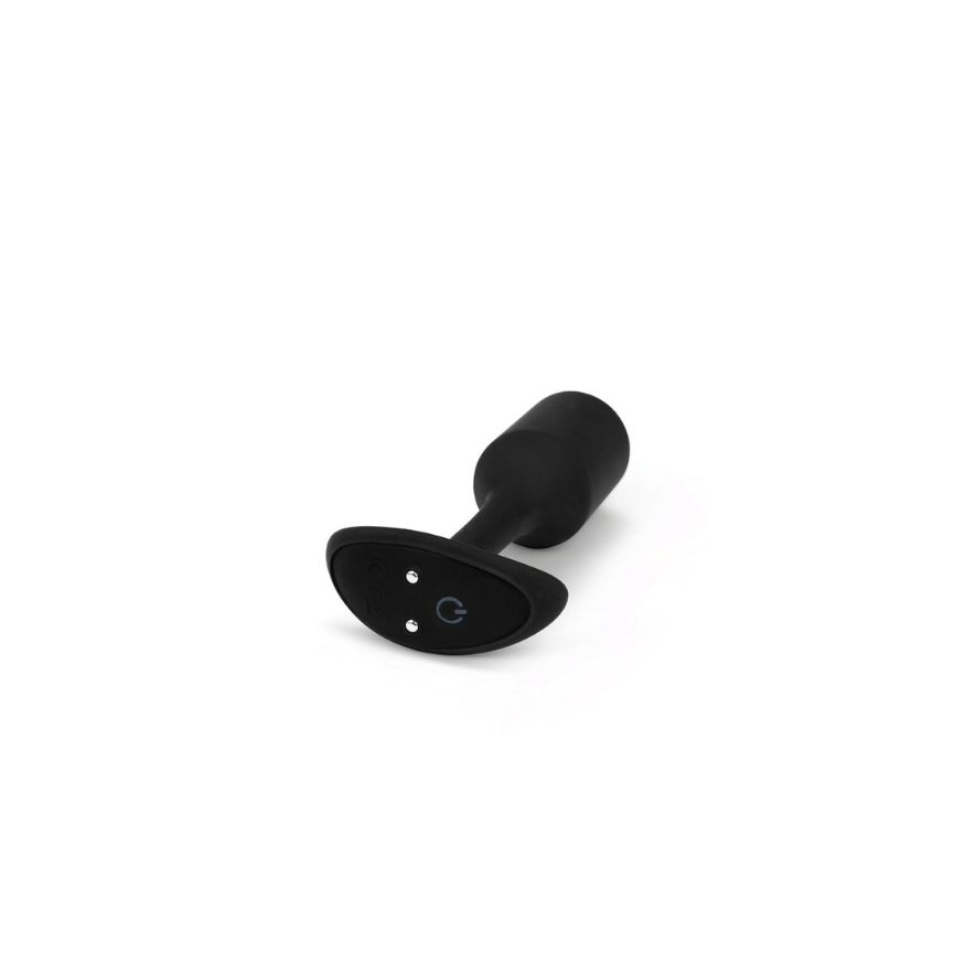 b-Vibe Vibrating Snug Plug – Vibrierender Butt Plug Größe M (Schwarz)