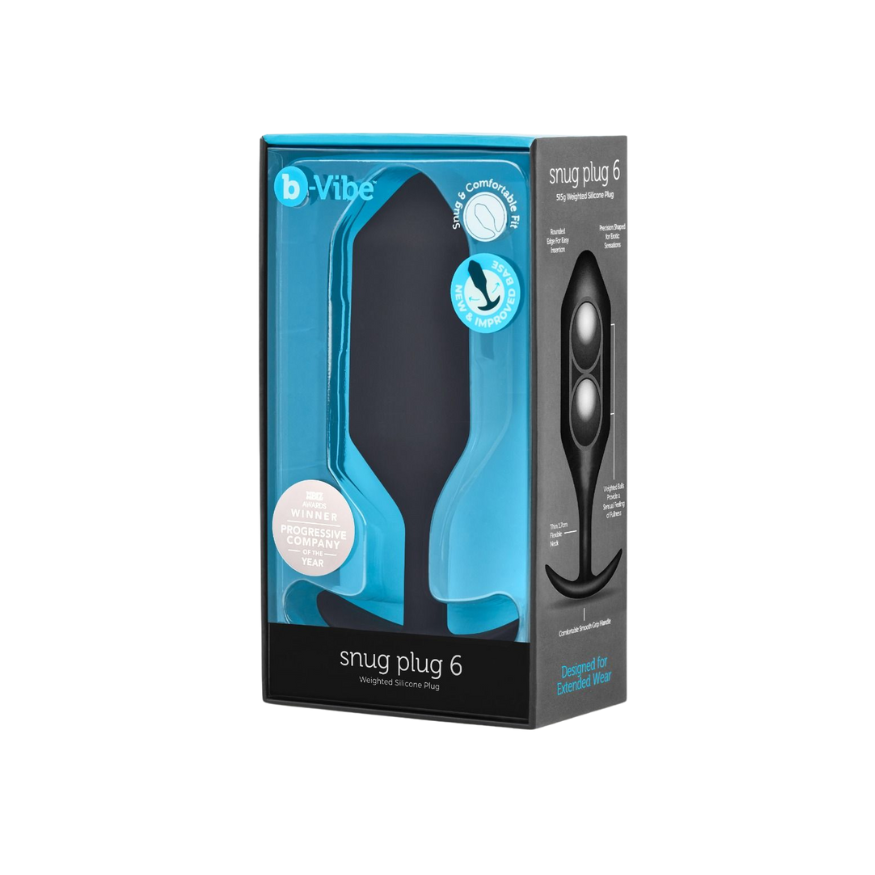 b-Vibe Snug Plug 6 – Schwerer Analplug für extremes Fullness-Feeling