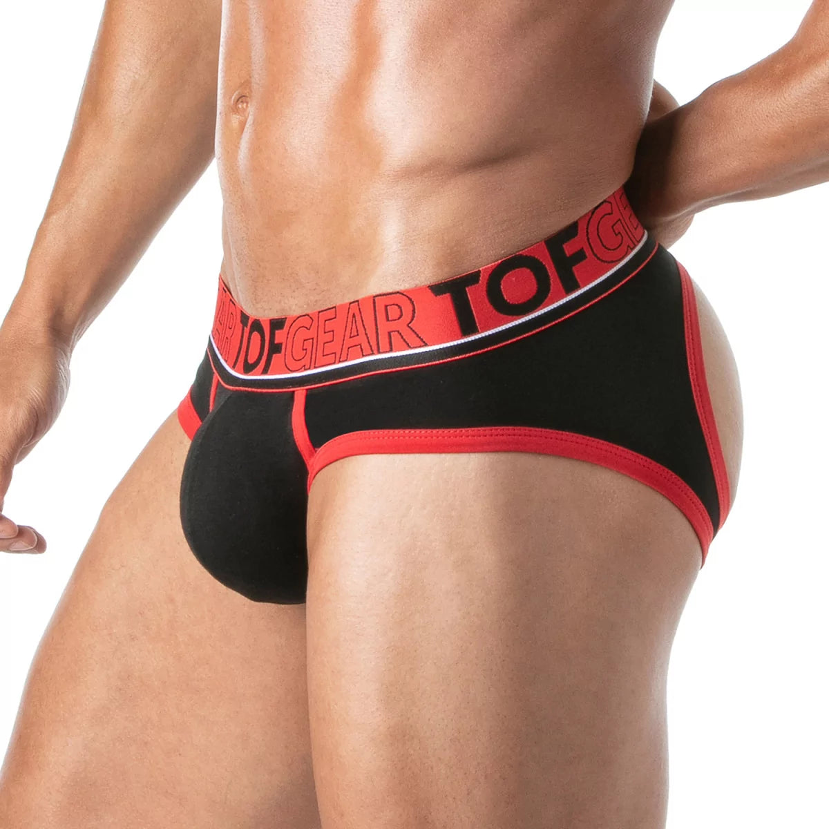 Champion Backless Brief Black von TOF PARIS