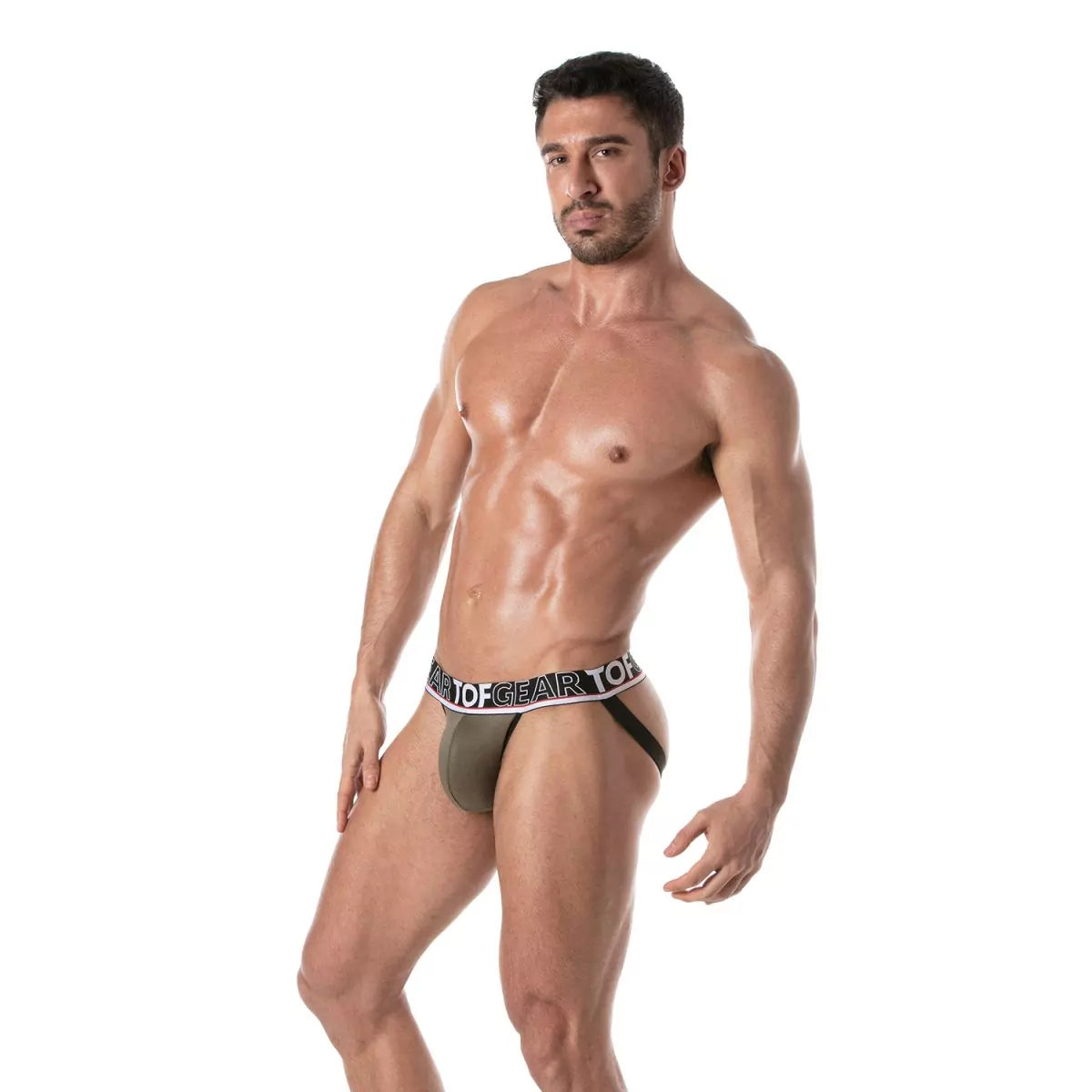 Champion Jockstrap Khaki von TOF PARIS