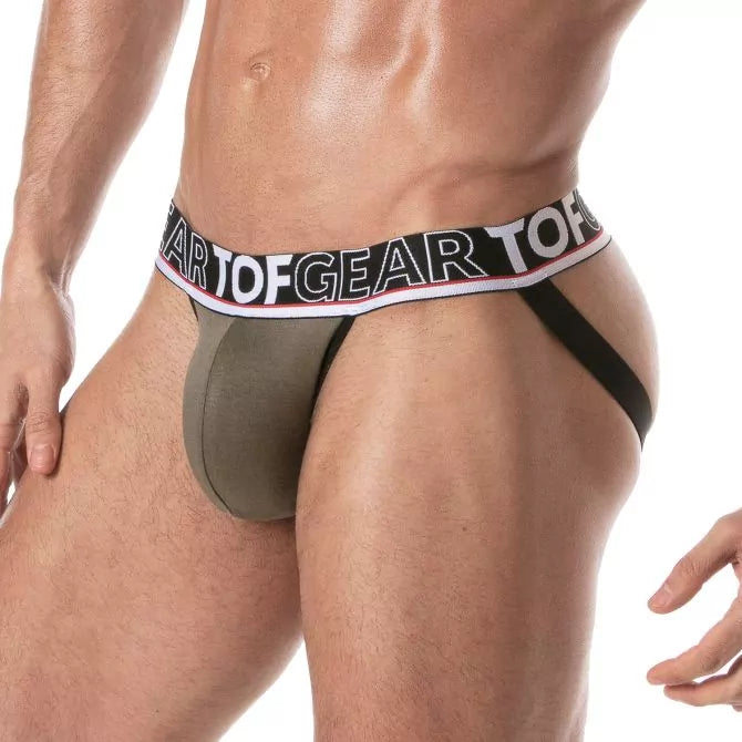 Champion Jockstrap Khaki von TOF PARIS