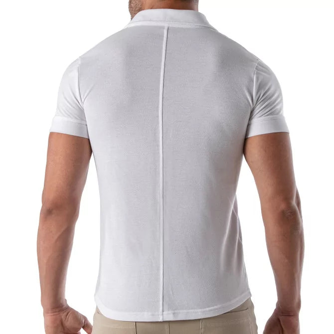 TOF PARIS Piqué cotton shirt - White