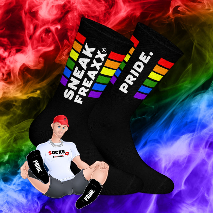 Schwarze Socken SNEAK PRIDE - Zeige Deinen Stolz in stilvollem Design