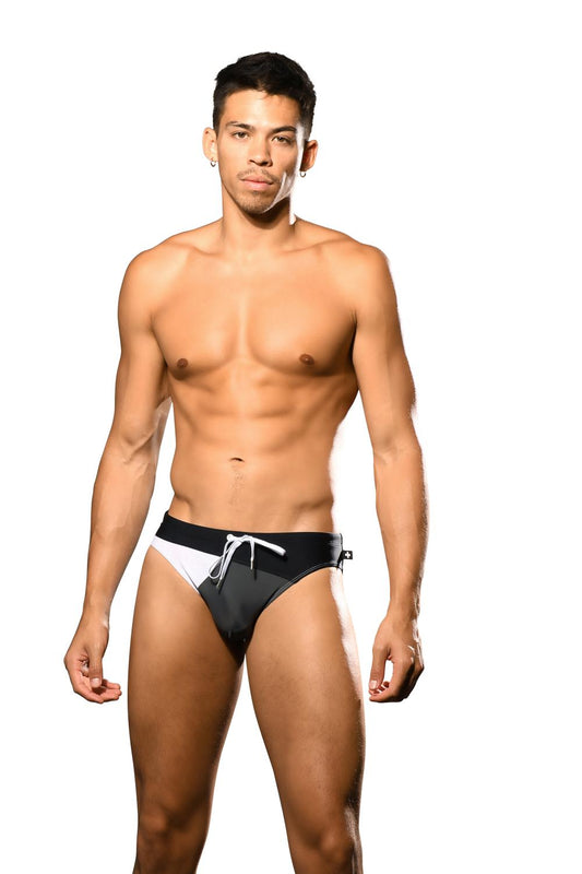 Rio Bikini, Black/Charcoal Andrew Christian