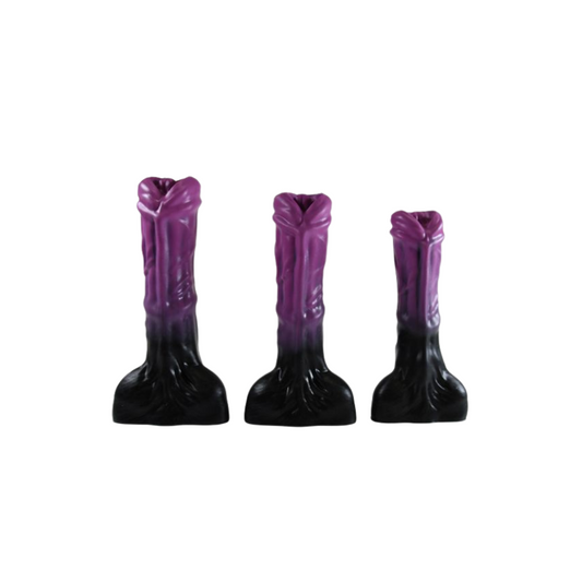 HellHound Trojan Dildo – Black Purple (S/M/L)