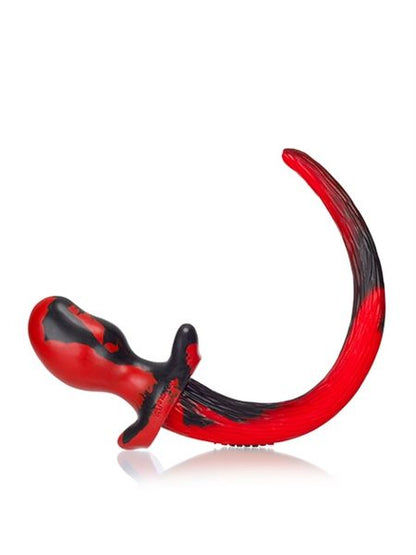 Oxballs BEAGLE Puppy Tail Plug – Red & Black Swirl (Größe M)