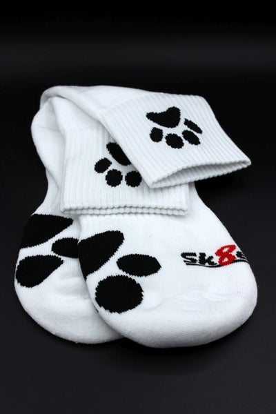 Sk8erboy PUPPY Short Crew Socks - White